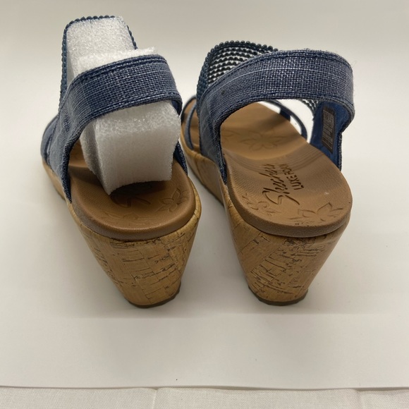 💕Skechers Navy Wedges New Size 6 - Picture 5 of 8